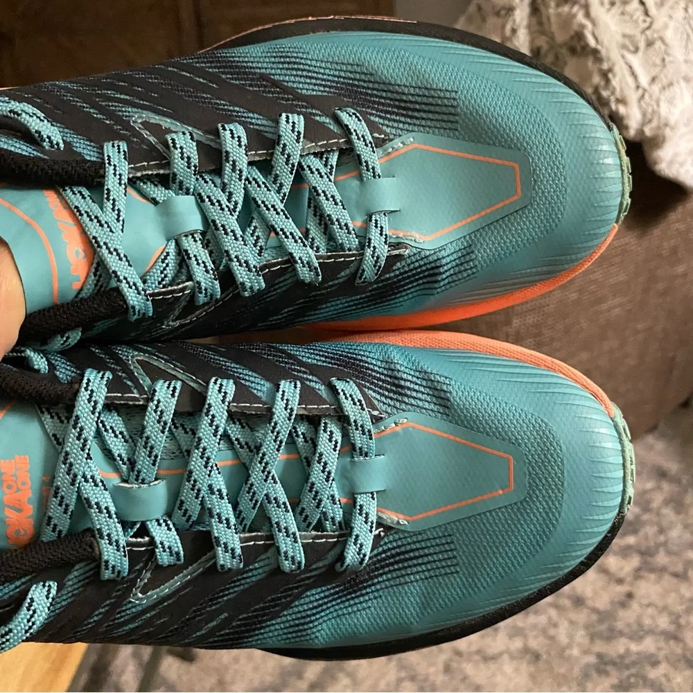 HOKA Speedgoat 4 Trail Running Walking Athletic Sneakers Shoes 6.5 Blue